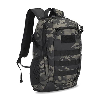 HUNTVP 20L Tactical Backpack Military MOLLE Backpack Daypack Rucksack Gear Tactical Assault Pack Bag for Hunting Camping Trekking (20L-Camo) - color: Camo, size: 20L