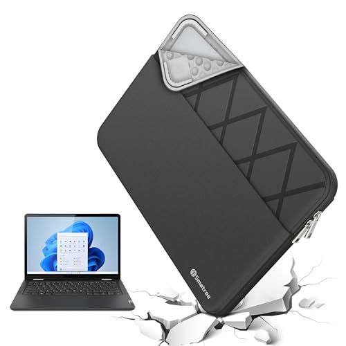Smatree 13.5 inch Laptop Sleeve for Lenovo ThinkPad X1 Titanium Yoga 2 in 1 Laptop, 13 inch Lenovo Protective Computer Case with Accessory Pocket, YKK Zipper, Patented Super Corner Design (E432) - color: Elite-Black, size: for 13 inch ThinkPad X1 Titanium