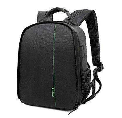 Elonglin Camera Backpack Waterproof Bag Compact Camera Cases for DSLR/SLR and Accessories (Black 1) - color: Green Liner