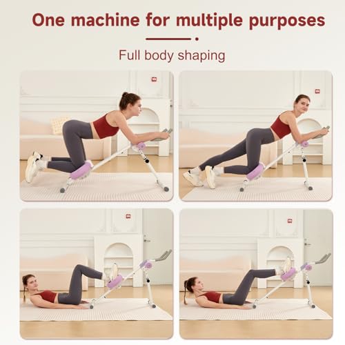 HOTWAVE AB Workout Machine,Abdominal Core Trainer at Home Gym,Abs Crunch Exercise Equipment,Ab Roller Wheel for Men and Women