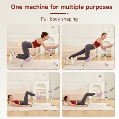 HOTWAVE AB Workout Machine,Abdominal Core Trainer at Home Gym,Abs Crunch Exercise Equipment,Ab Roller Wheel for Men and Women