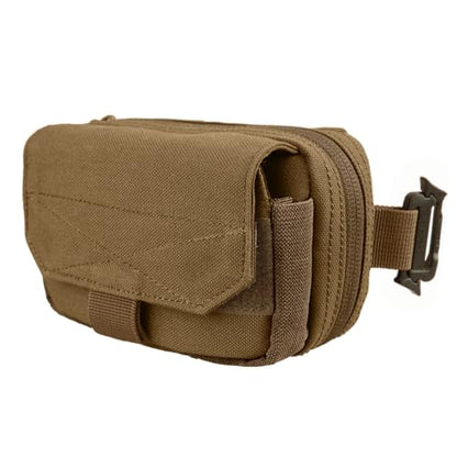 CondorRadio Pouch - color: Coyote Brown, size: 5.5" W x 3.5" H x 2.5" D