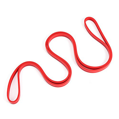 Yoga Stretch Band, 4 Colors Latex Pull Up Fitness Stretch Bands, Elastic Strap Yoga Exercise Loop(2080 * 0.45 * 13mm-Red)