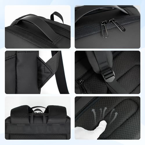 Slim Laptop Backpack Men, 15.6 Inch Business Tech Backpack with Charging Port