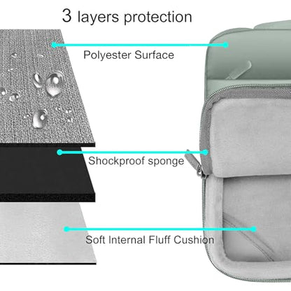 MOSISO Compatible with MacBook Air 15 inch Case M5 2026 M4 2025 M3 2024 M2 2023 A3448 A3241 A3114 A2941, Plastic Hard Shell Case&Puffy Sleeve Bag&Keyboard Skin&Webcam Cover&Screen Film, Antique Green - color: Antique Green