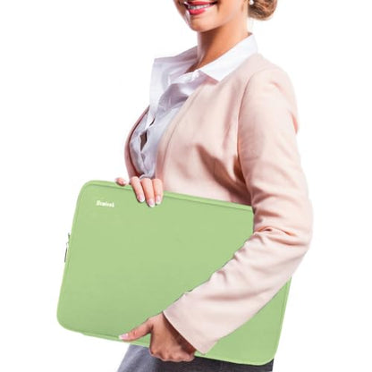 Laptop Sleeve 14 inch, Upgrade Shockproof Protective Computer Case Briefcase Carrying Bag Compatible with 14" HP, Lenovo, Asus, Acer, Notebook, Chromebook Computer, Light Green - color: Light Green, size: 14 Inch