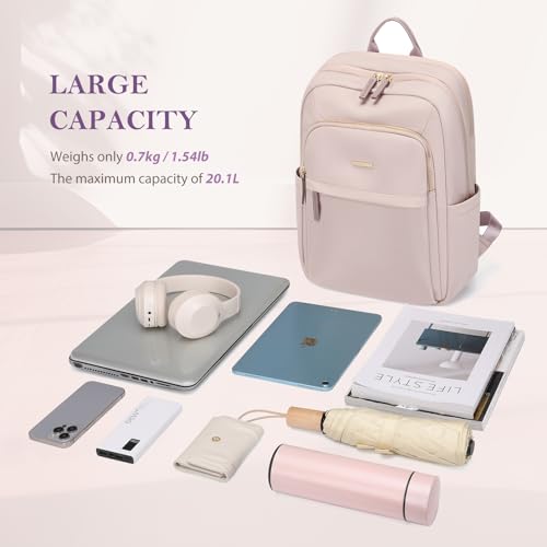 Travel Backpack for Women Personal Carry On Bag Business Weekender Hiking Multilayer Laptop Bag,16 Inch,Pink - color: Upgrade-pink, size: 16 Inch