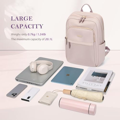 Travel Backpack for Women Personal Carry On Bag Business Weekender Hiking Multilayer Laptop Bag,16 Inch,Pink - color: Upgrade-pink, size: 16 Inch