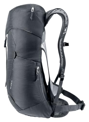 Deuter AC Lite 16L Hiking & Daypack Backpack with Steel Frame & Superior Breathability - Black - color: Black