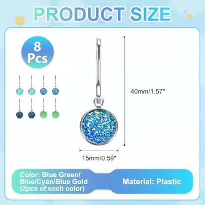 uxcell Zipper Pulls Charm, Zipper Pull Replacement Repair Zip Head Handle for Luggage Clothing - color: Multi-color