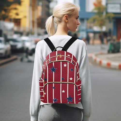 susiyo USA 250 Freedom Backpack for Women Red Navy 14L Bag Modern Ladies Backpacks Travel Casual Daypack - color: Blue Red Navy, size: Medium