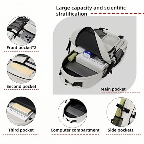 Laptop Backpack Boys Teen Bookbag Kids Middle Schoolbag Women Men 18in(Grey) - color: 4-grey