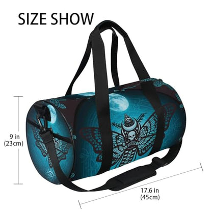 MNSRUU Duffel Bags Skull Butterfly Sports Gym Bag Travel Luggage Overnight Bags for Men Women Duffel Bags for Traveling - color: Skull 89