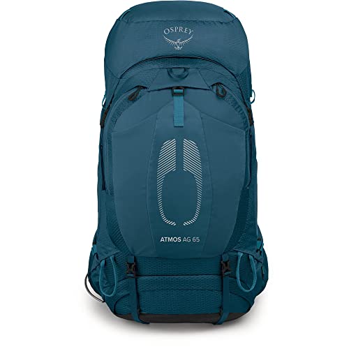 Osprey Atmos AG 65L Men's Backpacking Backpack, Venturi Blue, L/XL - color: Venturi Blue, size: Large-X-Large