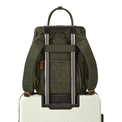 Montana West Wrangler Diaper Bag Backpack Baby Essentials Bag Quilted Travel Backpacks with Insulated Pockets, Portable Changing Pad, Stroller Straps, Pacifier Case - color: Green