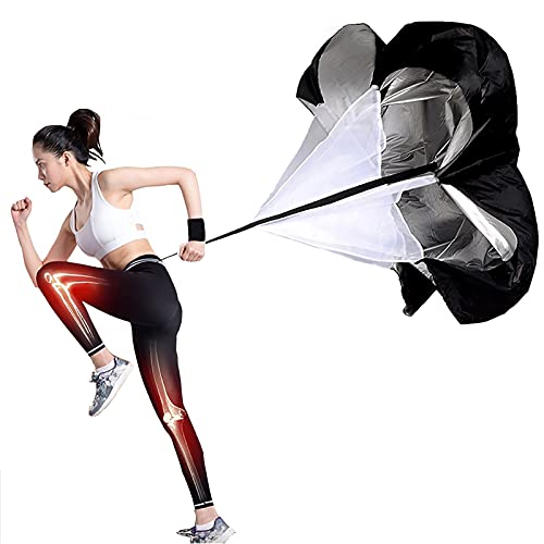 Resistance Parachute Running Umbrella, Speed Resistance Training Parachute Equipment, Resistance Training Tool, with Adjustable Strap/Carry Bag