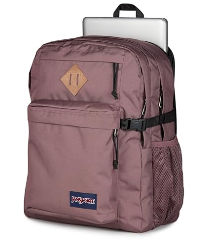 JanSport Main Campus Backpack - Travel or Work backpack w 15-Inch Laptop Sleeve and Dual Water Bottle Pockets, Mahogany Haze - color: Mahogany Haze
