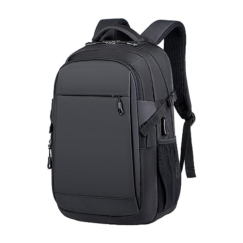 Kamlui Travel Laptop Backpack for Men - Fits up to 15.6-inch Laptops, Computer Bag, Large Capacity Business Backpack with Multiple Compartments, Black - color: Black-263