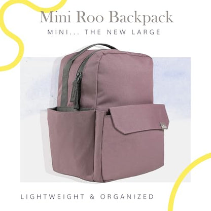 RED ROVR Mini Roo Lightweight Backpack | 6 pockets for everyday essentials (Mauve) - color: Mauve