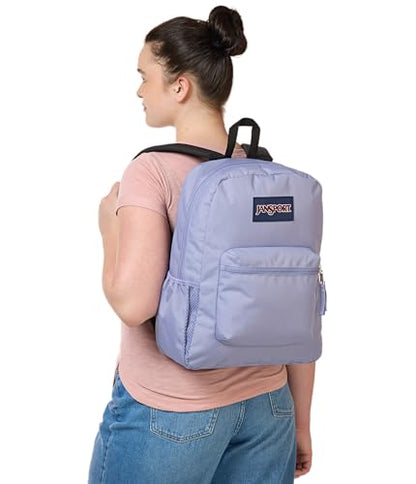 JanSport Cross Town Backpack - Simple Bag for Everyone with 1 Main Compartment, Front Utility Pocket - Premium Class Accessories - Lavender Ash - color: Lavender Ash