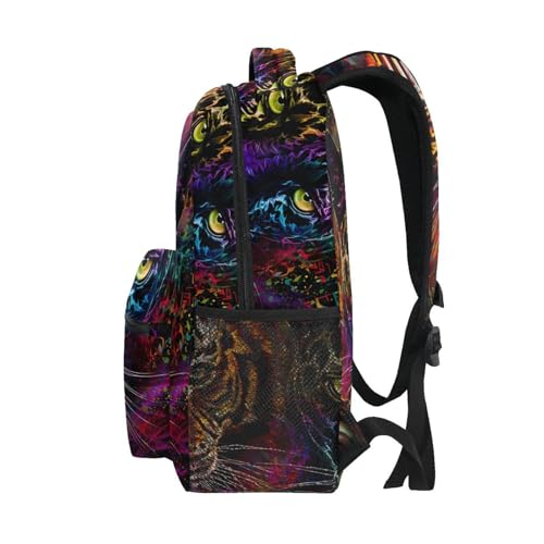 ALAZA Panther Leopard Animal Print Large Backpack for Kids Boys Girls Student Personalized Laptop iPad Tablet Travel School Bag with Multiple Pockets - color: Panther