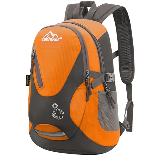 sunhiker Small Hiking Backpack Women Men 20L Lightweight Travel Backpack Daypack Casual Backpack For Cycling Outdoor Camping - color: Orange