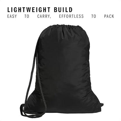 adidas Alliance Sackpack – Drawstring Backpack for Sports, Small Gym Bag, Black/Gold Metallic/3, OSFA - color: Black/Gold Metallic/3