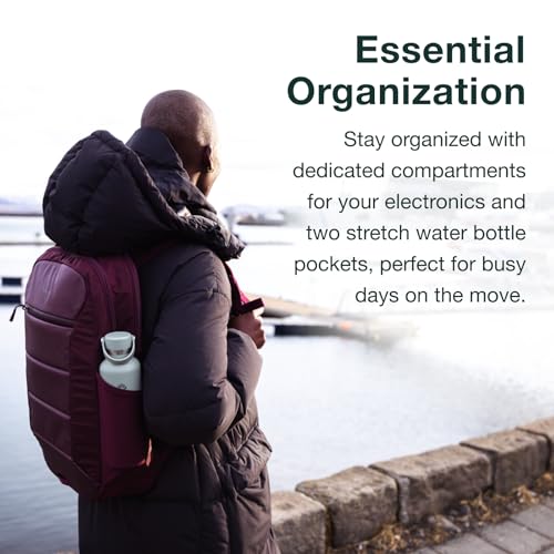 Osprey Ozone Slim Pack - Lightweight Laptop Backpack with AirScape Suspension, Water Bottle Pockets & Slim Travel Design - Fits Most 16" Laptops - Personal Item or Carry-On Compatible, Black - color: Black