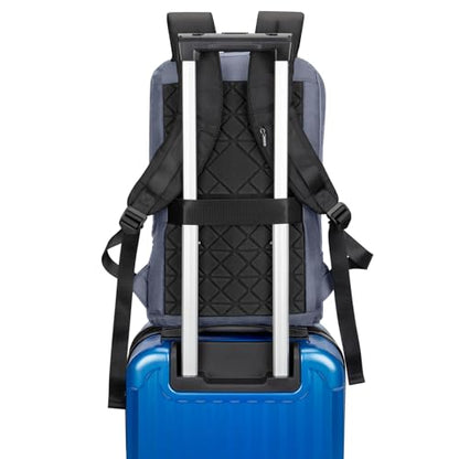 Boardingblue Business Smart Backpack Waterproof fit 15.6 Inch Laptop Backpack with USB Charging Port,Travel Durable Backpack (Navy) - color: Navy
