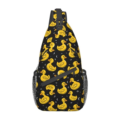 Yellow Rubber Ducks Cartoon Ducks Sling Backpack Hiking Backpack Crossbody Bag Sports Lightweight And waterproof Chest Bag Shoulder Bag For Women Men - color: 4