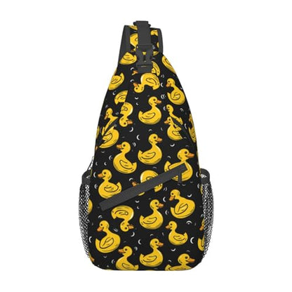 Yellow Rubber Ducks Cartoon Ducks Sling Backpack Hiking Backpack Crossbody Bag Sports Lightweight And waterproof Chest Bag Shoulder Bag For Women Men - color: 4