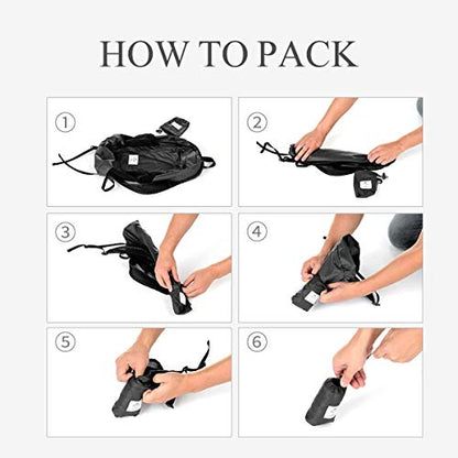 Naturehike 18L Lightweight Hiking Backpack, Waterproof Camping Packable Backpack Ultralight for Travel, Airplane, Small Hiking Daypack for Adults, Black - color: Black