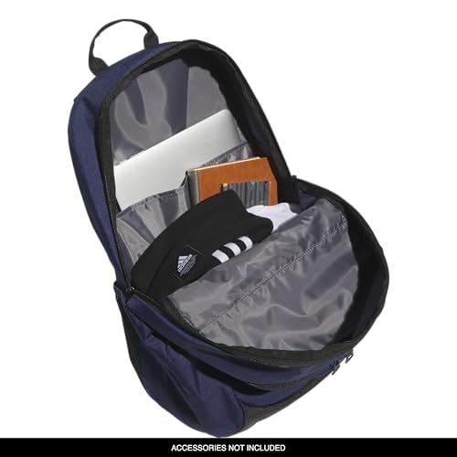 adidas Striker 3 Team Sports Backpack – Daypack for Sports Gym Travel, 36L, Navy Blue, OSFA - color: Navy Blue