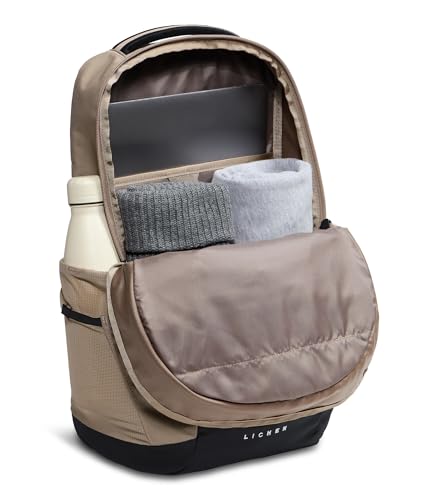 The North Face Lichen Daypack - Everyday Commuter Backpack, Laptop Sleeve, Water Bottle Pockets, Center Front Pouch, Garnet/TNF Black, One Size - color: Garnet/Tnf Black