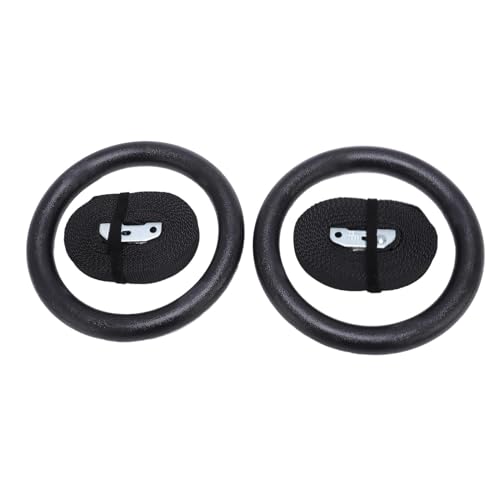 Gymnastic with Straps Pull Rings - 2 Pcs Gymnastic Strength Training 300kg Capacity High Stability Exercise Rings with Straps Workout - Home Gym