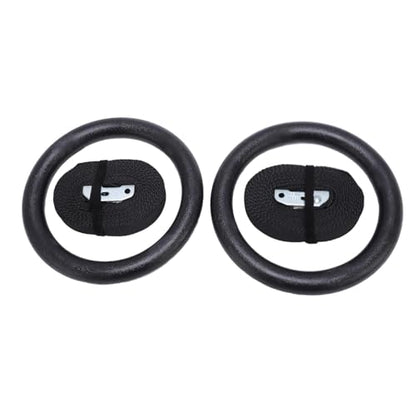 Gymnastic with Straps Pull Rings - 2 Pcs Gymnastic Strength Training 300kg Capacity High Stability Exercise Rings with Straps Workout - Home Gym