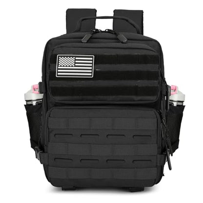 9L Mini Tactical Backpack for Men and Women Tactical Backpack Small for Hiking Small Tactical Bag Fitness Pack - color: Black
