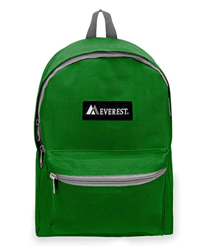 Everest 1045K Basic Backpack, 15", Emerald Green - color: Emerald Green