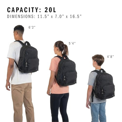 adidas Weekender Backpack – Small Lightweight Everyday Bag, 19L, Black/2, OSFA - color: Black/2
