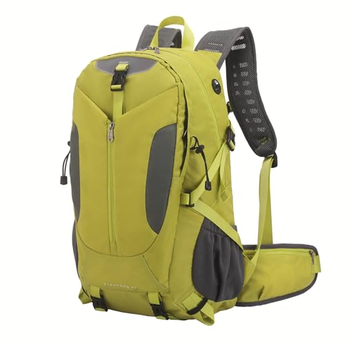 Hiking Backpack 40L, Waterproof Hiking Backpack with Rain Cover, Large Camping Bag Outdoor Sport Travel Daypack | Rain Cover - color: Green