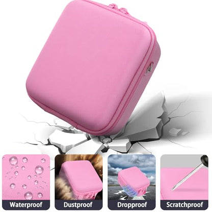 Camera Case for VJIANGER/VETEK/NIKICAM/Yatao 4K Vlogging Camera,Carrying Case Holder for 4K Vlogging Camera and Accessories(Pink Case) - color: Pink Case