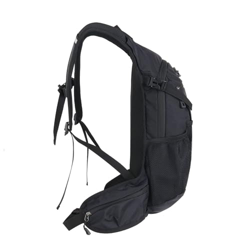 Keenso Outdoor Hiking Backpack Breathable Water Bladder Backpack 47x59x12cm Versatile Storage Multi Activity Hydration Pack for Camping Hiking Riding Adults - color: Black