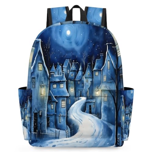 QsirBC City Texture Small Travel Backpack Casual Daypack Backpacks Lightweight Waterproof College Bookbags for Women Gift - color: City Texture