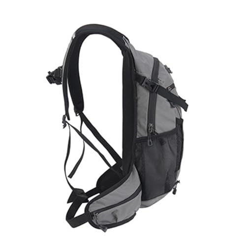 Keenso Outdoor Hiking Backpack Breathable Water Bladder Backpack 47x59x12cm Versatile Storage Multi Activity Hydration Pack for Camping Hiking Riding Adults - color: Gray