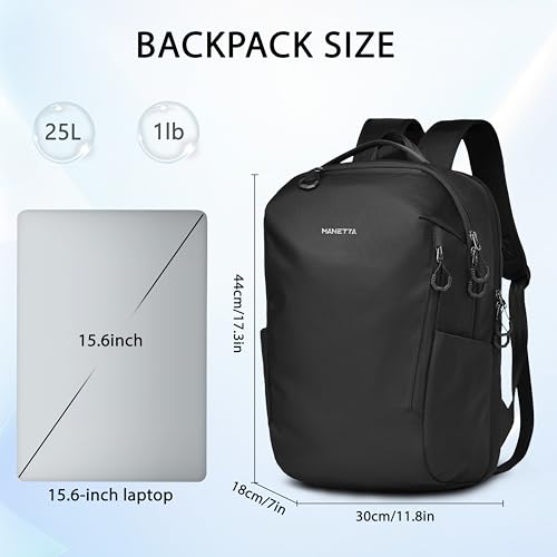 Laptop Backpack Minimalist Backpack,Abrasion & Water Resistant Daypack,Triple Padded Back,25L Lightweight Capacity Bag for Work Leisure Daily Use