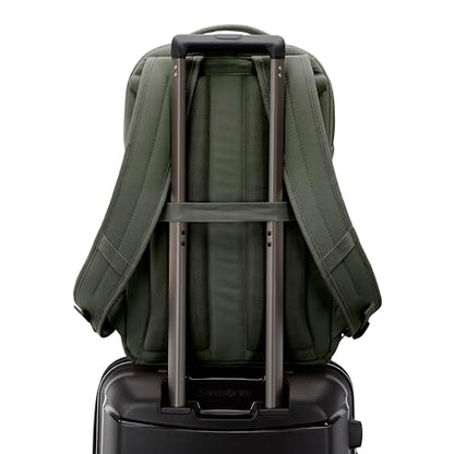 Samsonite Better Than Basic Backpack - Dedicated Laptop Compartment, Quick Stash Front Pockets and Lightweight Breathable Airmesh - Olive - color: Olive