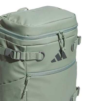 adidas Vista Top-Loading Backpack for Travel and Gym, 29L - color: Silver Green/Grey Six