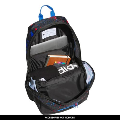 adidas Excelerator School Backpack, 33L - color: Splatter Black/Bright Royal Blue, size: OSFA