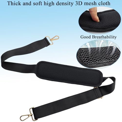 Soft Long Shoulder Strap Pad, Removable & Breathable & Thick Backpack Strap Pads for Bag Strap