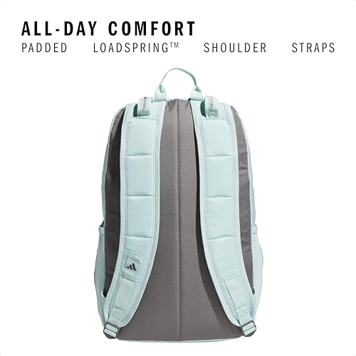 adidas Excel 7 School Backpack for Laptop, Gym and Travel, 34L, Halo Mint Green/White/7.5, OSFA - color: Halo Mint Green/White/7.5, size: One Size
